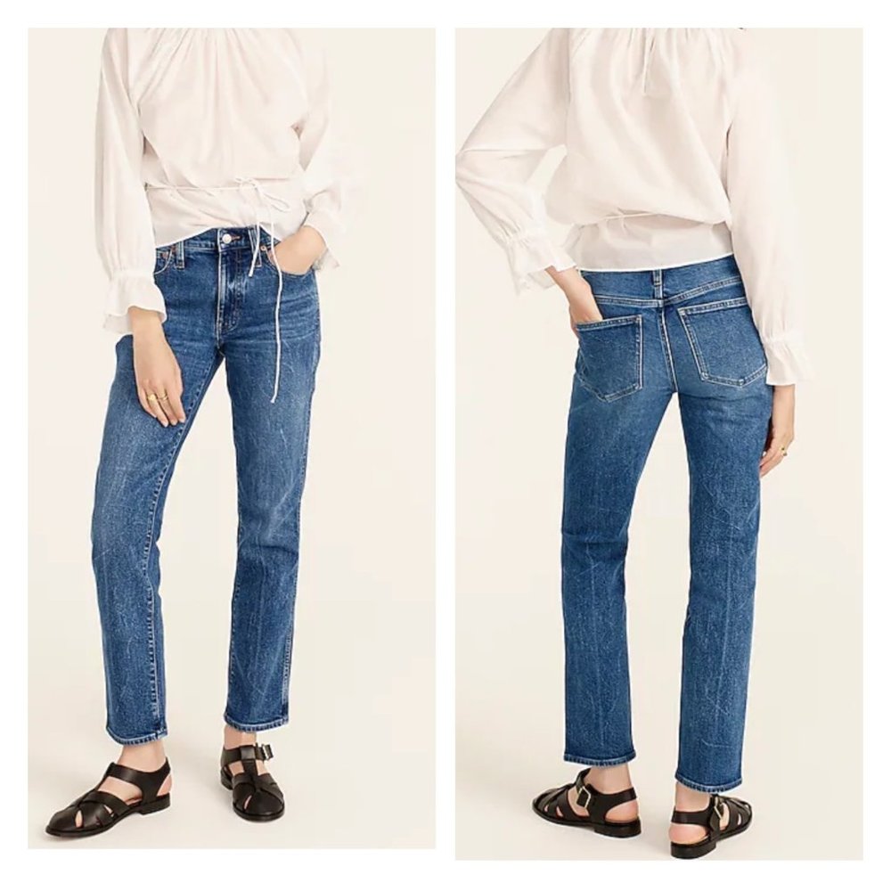 J. Crew Vintage Slim Straight Jean Catskill Wash BA610 Size 29 Blue Denim T49